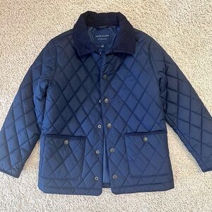 Janie & Jack navy quilted barn coat 7/8